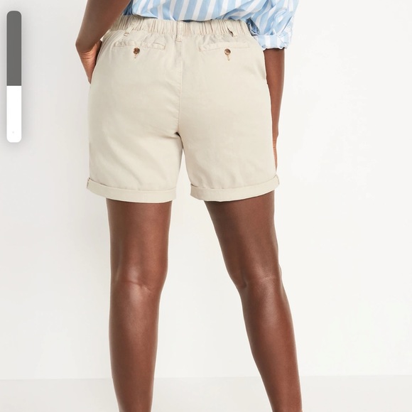 NWT OLD NAVY High-Waisted OGC Pull-On Chino Shorts f-- 7-inch inseam: - Picture 5 of 6